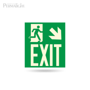 لوحة EXIT مضيئة ذاتيًا