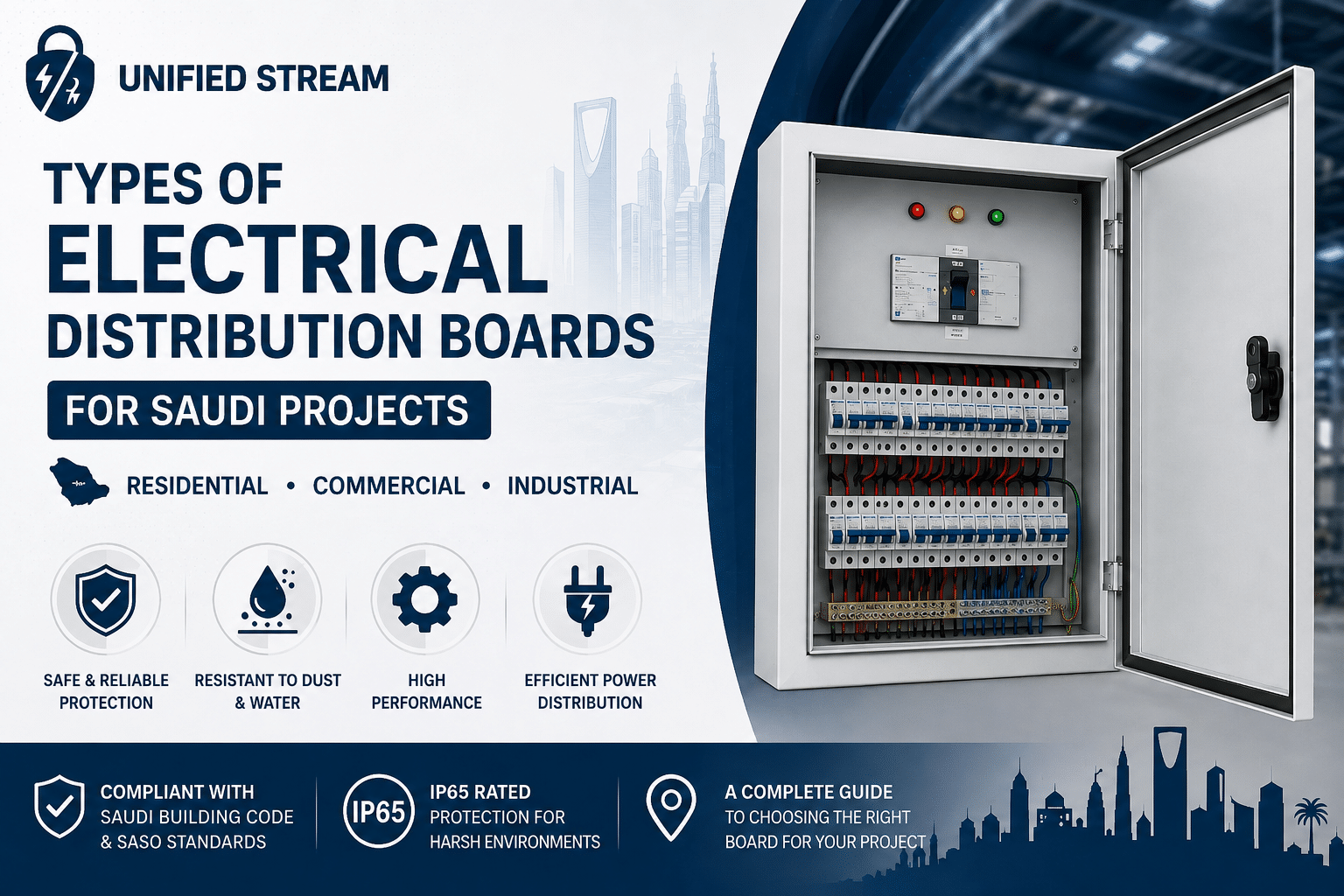 Types of Electrical Distribution Boxes Types of Electrical Distribution Boards and Panel Boards for Saudi Projects